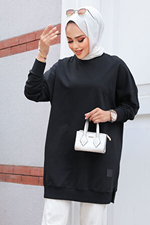 Siyah Tesettür Tunik 30644S