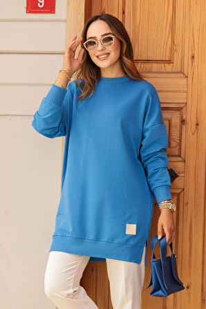Mavi İki İplik Tunik 30644M