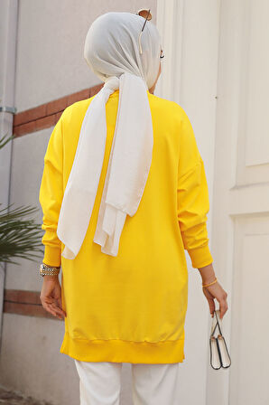 Sarı Tesettür Tunik 30644SR