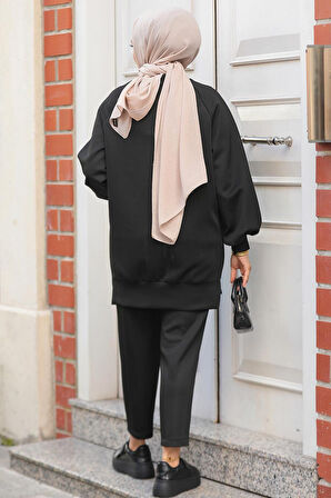 Siyah Tesettür İkili Takım 61351S