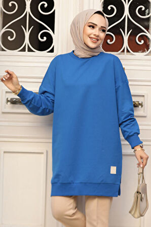 Sax Mavisi Tesettür Tunik 30644SX