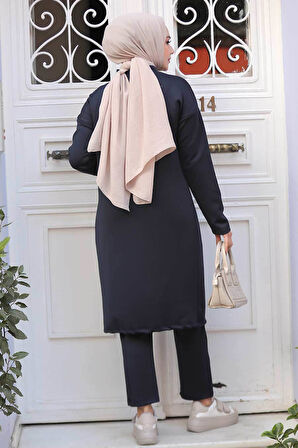 Lacivert Tesettür İkili Takım 80012L