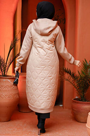 Kapitone Bisküvi Tesettür Kap 80291BS