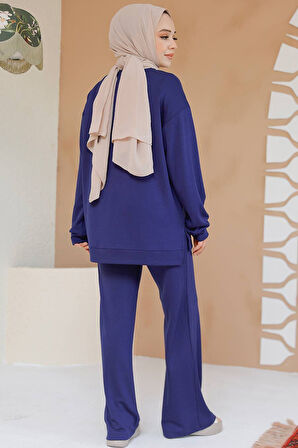Lacivert Tesettür İkili Takım 30187L