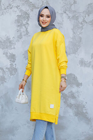 Sarı Tesettür Tunik 30645SR