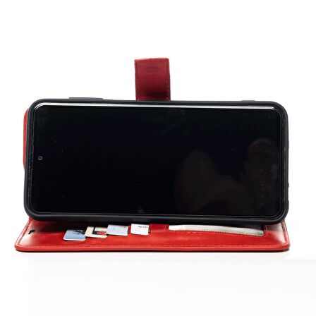 Xiaomi 12T Pro Hakiki Deri Cüzdanlı Kapaklı Kaliteli Lüks Kılıf