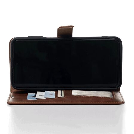 OnePlus Nord N10 5G Hakiki Deri Cüzdanlı Kapaklı Kaliteli Lüks Kılıf