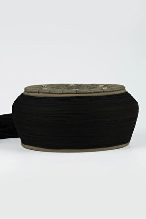 Talebe Sarığı-Siyah Kumaş-Yeşil Takke-Yuvarlak Sarım-Kuş Gözü-5 metre (Züabeli)