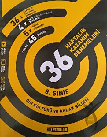 8. Sınıf LGS Din Kültürü ve Ahlak Bilgisi 36 Haftalık Kazanım Denemeleri