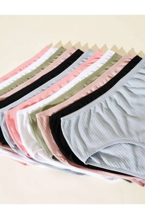 Kadın 6'lı Perla Bikini Külot Kombin 0599