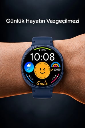 42mm Ultra İnce AMOLED Ekranlı Akıllı Saat Bluetooth Sesli Görüşme Arama Özellikli Metal Kasa