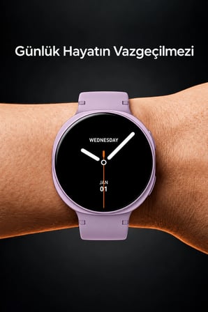 42mm Ultra İnce AMOLED Ekranlı Akıllı Saat Bluetooth Sesli Görüşme Arama Özellikli Metal Kasa