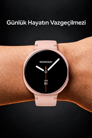 42mm Ultra İnce AMOLED Ekranlı Akıllı Saat Bluetooth Sesli Görüşme Arama Özellikli Metal Kasa