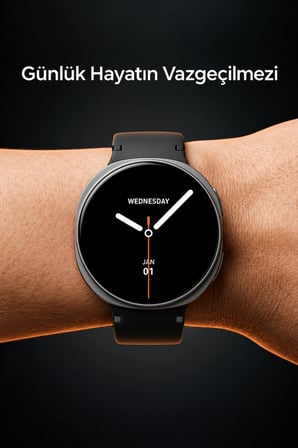 42mm Ultra İnce AMOLED Ekranlı Akıllı Saat Bluetooth Sesli Görüşme Arama Özellikli Metal Kasa
