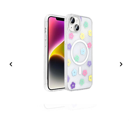 İphone 13 Uyumlu Renkli MageSafe Özellikli Darbe Korumalı Kılıf