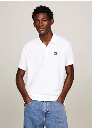 Tommy Jeans Erkek Pamuk Polo Yaka T-Shirt