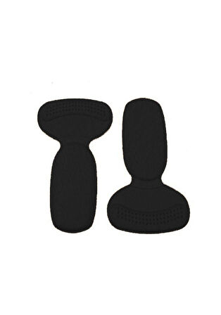 1 Çift T Şeklinde Ayakkabı Topuklu Tabanlık Spor Ayakkabı Aşınma Önleyici Ayak Pedleri Siyah