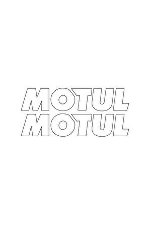 Motul Yazılı Mini Sticker Etiket Modeli