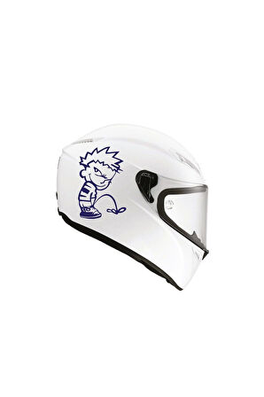Tek Renk Pis Çocuk(dirty Boy Helmet Stickers) Kask Sticker Etiket Modeli
