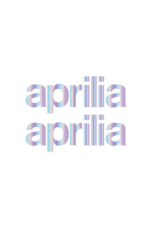 Hologram 15cm Aprilia Sticker Etiket Modeli