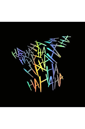 Hologram Motosiklet Ha Ha Ha Sticker Etiket Modeli