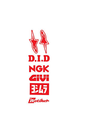 Sponsor Marka Logolar Sticker Etiket Modeli