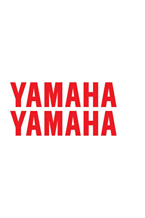 YAMAHA Yazılı Mini Sticker Etiket Modeli