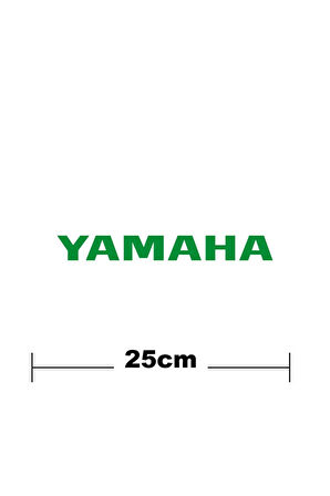 Yamaha Logo Yazı Sticker Etiket Tek Renk