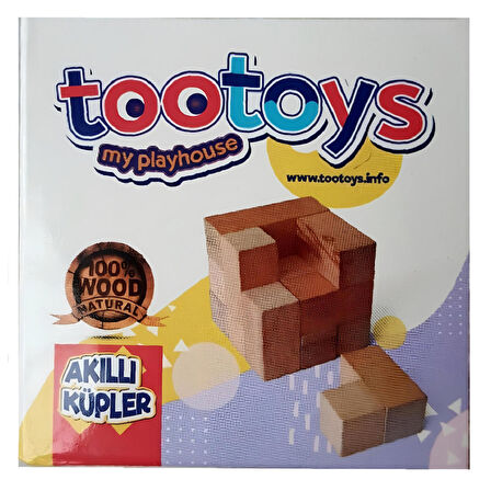 TOOTOYS MONTESSORİ AHŞAP ZEKA KÜPLERİ (SOMA KÜPÜ)