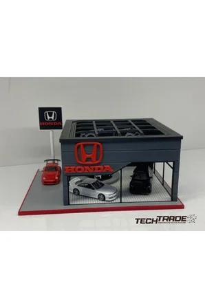 Honda Diecast Showroom Garaj Diorama 1:64 Ölçek