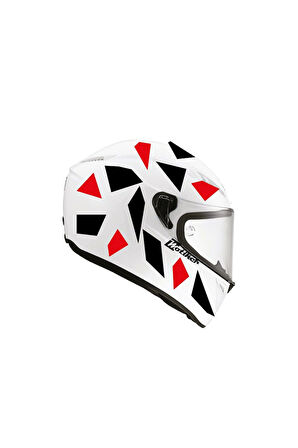 Kare Siyah Kırmızı Kamuflaj Kask Sticker Modeli 2