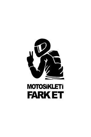Motosikleti Farket Mini Sticker Etiket Modeli