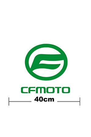 Cf Moto Logo Yazı Sticker Etiket Tek Renk