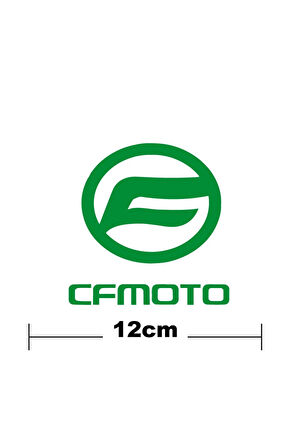 Cf Moto Logo Yazı Sticker Etiket Tek Renk