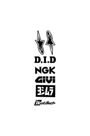 Sponsor Marka Logolar Sticker Etiket Modeli