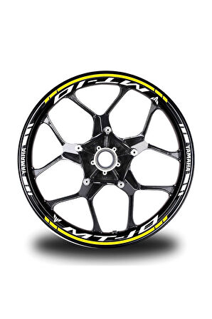 Beyaz Honda Rrr Takım Jant Sticker Etiket
