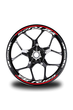 Sarı Yamaha Mt 09 Takım Jant Sticker Etiket