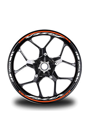 Turuncu Yamaha Fazer Jant Sticker Etiket