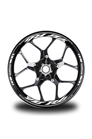 Gri Yamaha R6 Jant Sticker Etiket