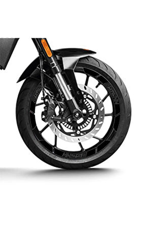 Siyah CF MOTO 250 NK Geniş Jant Sticker Etiket Modeli