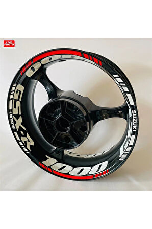 Suzuki GSX-R 1000 Çift Renk Jant Sticker Etiket Modeli
