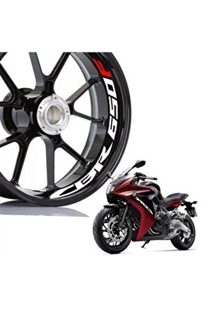 Honda CBR 650F Jant Şeridi Sticker Etiket Modeli