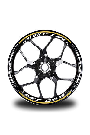 Turuncu Honda Rrr Takım Jant Sticker Etiket