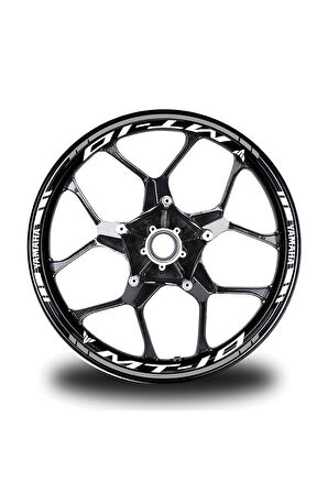 Gri Yamaha MT 10 Takım Jant Sticker Etiket