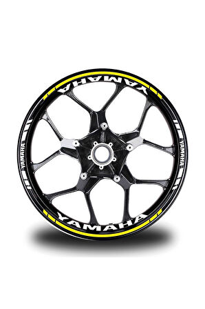 Gri Yamaha Mt 10 Sp Takım Jant Sticker Etiket
