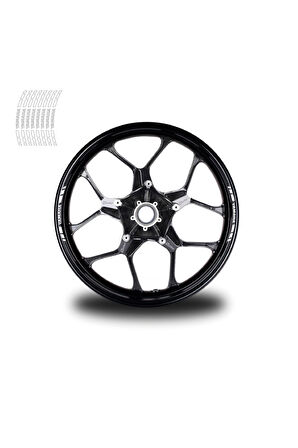 Yamaha 8'li Jant Stıcker Modeli Beyaz