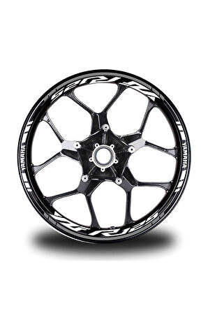 Beyaz Yamaha Yzf R25 Takım Jant Sticker Etiket