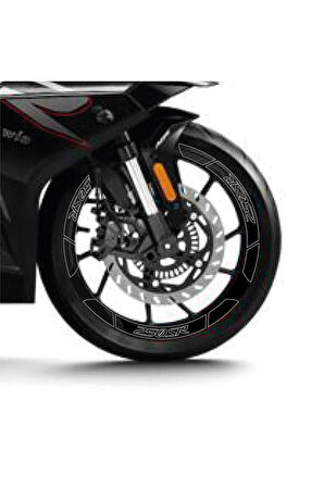Siyah Cf Moto 250 Sr Geniş Jant Sticker Etiket Modeli
