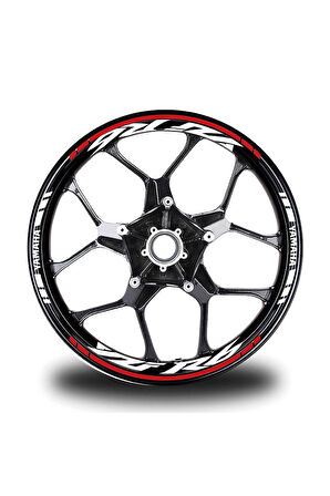 Kırmızı Yamaha R6 Jant Sticker Etiket