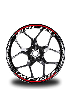 Turuncu Yamaha Fazer Takım Jant Sticker Etiket